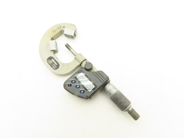 Mitutoyo 314-353-10 Digital V-Anvil Micrometer 1"-1.6" Range 3-Flute SPC Data