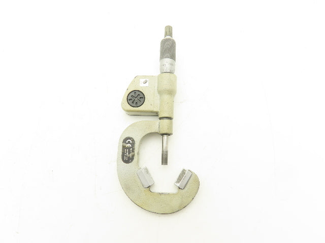 Mitutoyo 314-353-10 Digital V-Anvil Micrometer 1"-1.6" Range 3-Flute SPC Data
