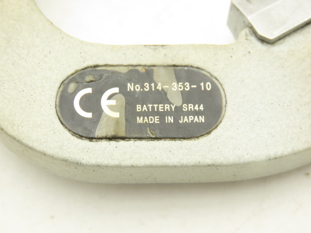 Mitutoyo 314-353-10 Digital V-Anvil Micrometer 1"-1.6" Range 3-Flute SPC Data