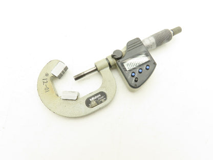 Mitutoyo 314-353-10 Digital V-Anvil Micrometer 1"-1.6" Range 3-Flute SPC Data