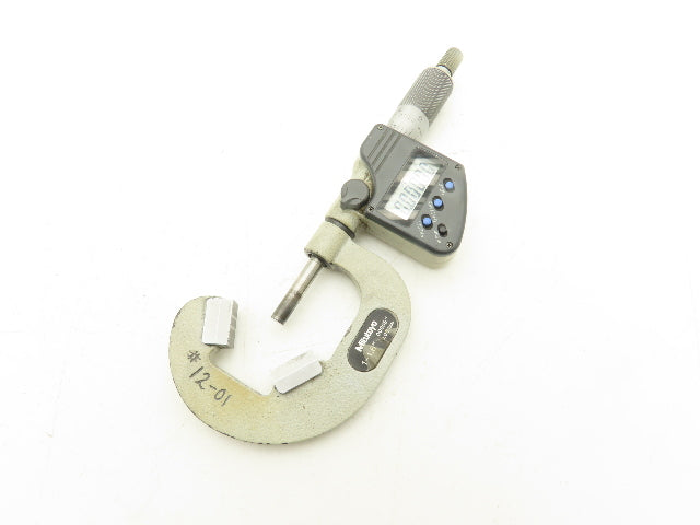 Mitutoyo 314-353-10 Digital V-Anvil Micrometer 1"-1.6" Range 3-Flute SPC Data