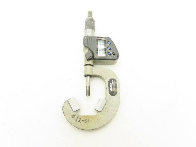 Mitutoyo 314-353-10 Digital V-Anvil Micrometer 1"-1.6" Range 3-Flute SPC Data