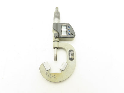 Mitutoyo 314-353-10 Digital V-Anvil Micrometer 1"-1.6" Range 3-Flute SPC Data
