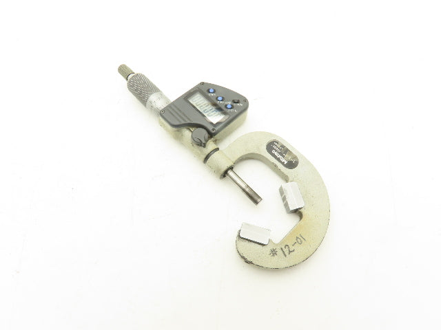 Mitutoyo 314-353-10 Digital V-Anvil Micrometer 1"-1.6" Range 3-Flute SPC Data