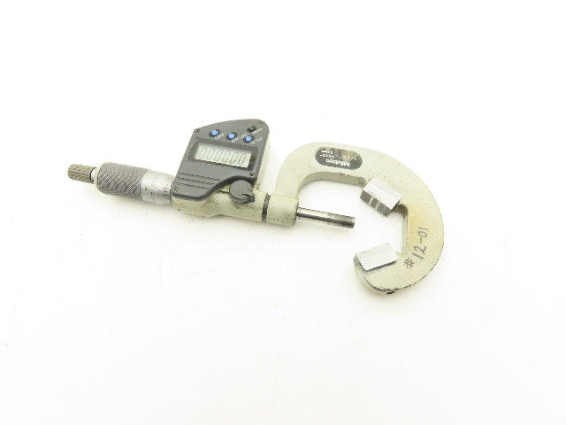 Mitutoyo 314-353-10 Digital V-Anvil Micrometer 1"-1.6" Range 3-Flute SPC Data