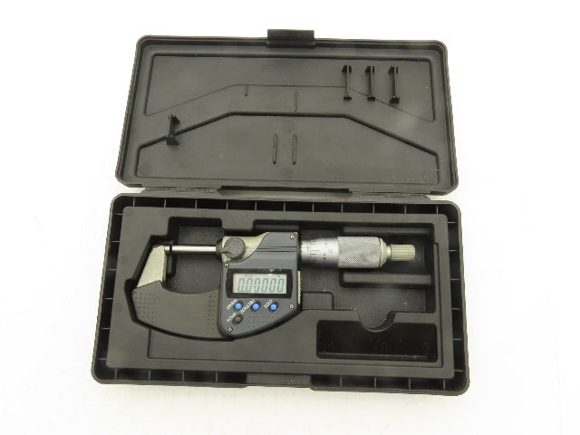 Mitutoyo 293-330 Digimatic Outside Micrometer 0-1" 25mm Ratchet Stop SPC Data