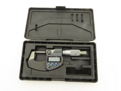 Mitutoyo 293-330 Digimatic Outside Micrometer 0-1" 25mm Ratchet Stop SPC Data