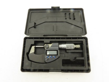 Mitutoyo 293-330 Digimatic Outside Micrometer 0-1" 25mm Ratchet Stop SPC Data