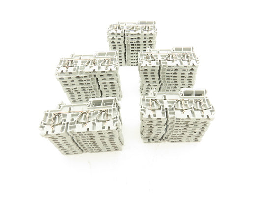 Allen Bradley 1492-L4T Feed-Through Terminal Block Gray 4mm Sq 800V Lot of 53