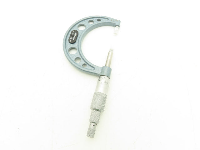 Mitutoyo 122-126 Blade Micrometer 1-2" Range Non-Rotating Spindle Ratchet Stop
