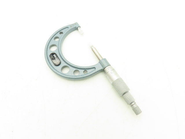 Mitutoyo 122-126 Blade Micrometer 1-2" Range Non-Rotating Spindle Ratchet Stop