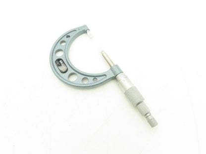 Mitutoyo 122-126 Blade Micrometer 1-2" Range Non-Rotating Spindle Ratchet Stop