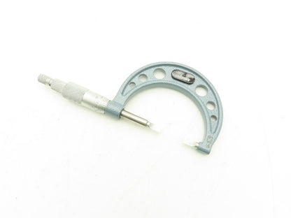 Mitutoyo 122-126 Blade Micrometer 1-2" Range Non-Rotating Spindle Ratchet Stop
