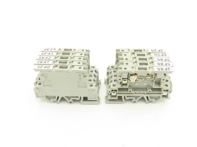Allen Bradley 1492-JD3FB Double Level Fuse Terminal Block Lot of 10