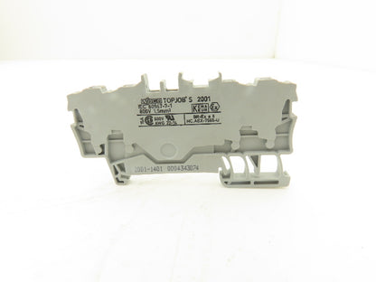 Wago 2001-1401 Feed Through Terminal Block 2.5 mm² 800V Spring Cage Lot of 82
