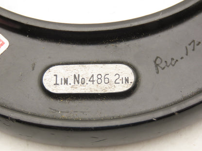 Starrett 486 Blade Micrometer 1-2" Range .001" Non-Rotating Spindle