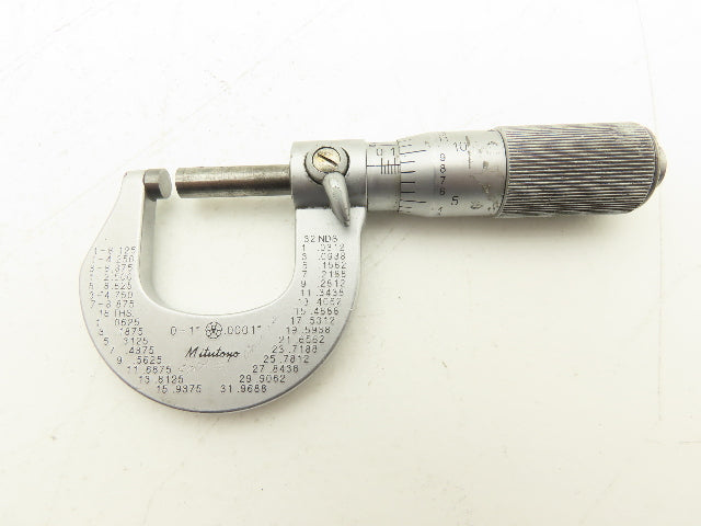 Mitutoyo 101-117 Outside Micrometer 0-1" Range .0001"  Lot of 4