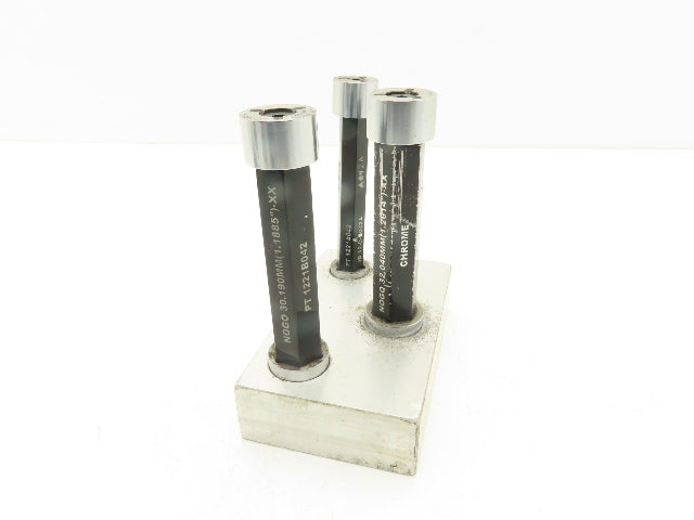 R&K Tool Pin Plug Guage Go Nogo 32mm 30.1500mm & 25.4mm Lot Of 3