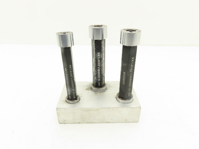 R&K Tool Pin Plug Guage Go Nogo 32mm 30.1500mm & 25.4mm Lot Of 3