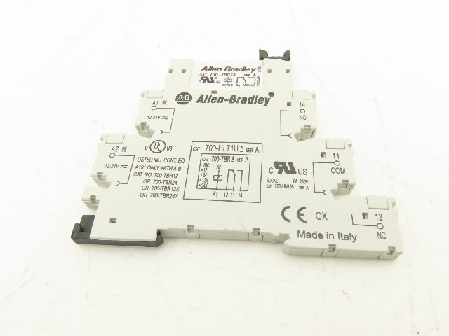 Allen-Bradley 700-HLT1U24 Terminal Block Relay 700-TBR24 Ser A 24V Coil Lot of 5