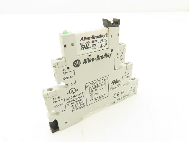 Allen-Bradley 700-HLT1U24 Terminal Block Relay 700-TBR24 Ser A 24V Coil Lot of 5