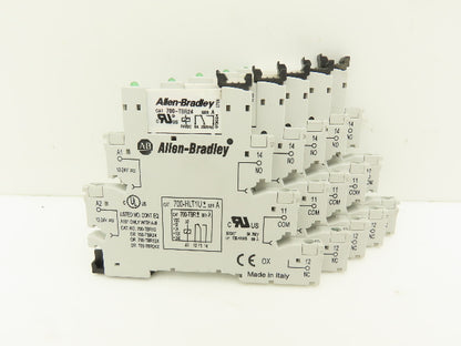 Allen-Bradley 700-HLT1U24 Terminal Block Relay 700-TBR24 Ser A 24V Coil Lot of 5