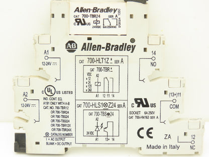 Allen-Bradley 700-HLT1Z24 Terminal Block Relay 700-TBR24 Ser A 24V Coil Lot of 9