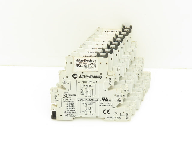 Allen-Bradley 700-HLT1Z24 Terminal Block Relay 700-TBR24 Ser A 24V Coil Lot of 9