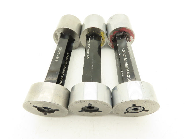 R&K Tool Pin Plug Guage Go Nogo 49.76mm 49.83mm & 50.35mm Lot Of 3