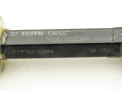 R&K Tool Pin Plug Guage Go 49.81mm Nogo 50.05mm Inspection Tool