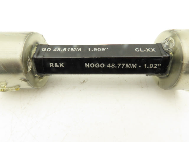 R&K Tool Pin Plug Guage Go 48.51mm Nogo 48.77mm Inspection Tool