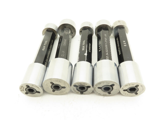 R&K Tool Pin Plug Guage Go Nogo 30.15mm 31.79mm 32mm 34.92mm & 38.20mm  Lot Of 5