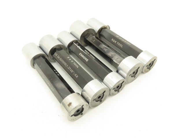 R&K Tool Pin Plug Guage Go Nogo 30.15mm 31.79mm 32mm 34.92mm & 38.20mm  Lot Of 5