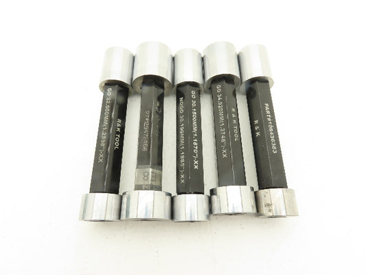 R&K Tool Pin Plug Guage Go Nogo 30.15mm 31.79mm 32mm 34.92mm & 38.20mm  Lot Of 5