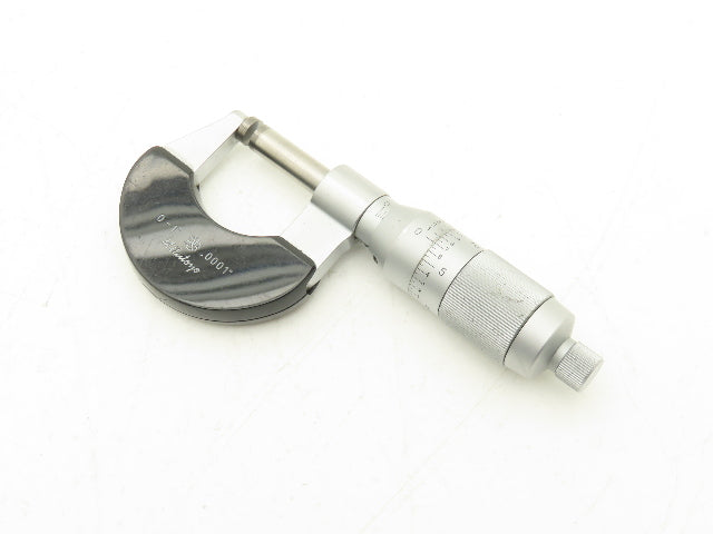 Mitutoyo 106-102 Outside Micrometer 0-1" Range .0001" Non-Rotating Spindle