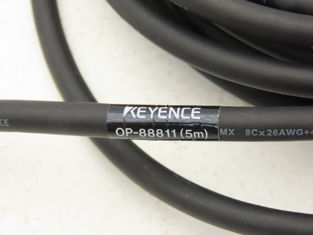 Keyence OP-88811 OP Power Cable M12  12 Pin 12 Conductor Connector 5m Long