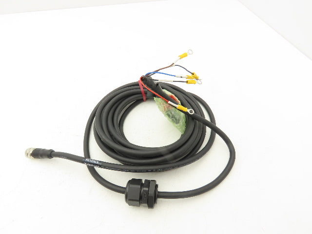 Keyence OP-88811 OP Power Cable M12  12 Pin 12 Conductor Connector 5m Long