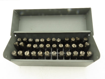 CH Hanson 43Y654 Steel Letter & Number Stamp Punch Set 3/8" Character A-Z