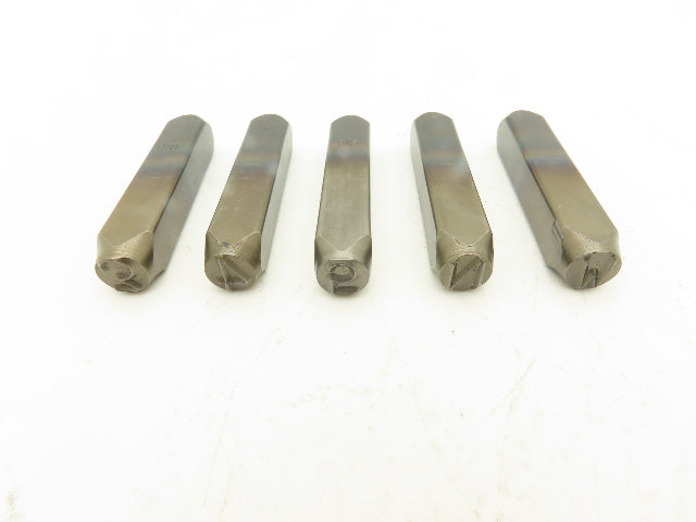 CH Hanson 43Y654 Steel Letter & Number Stamp Punch Set 3/8" Character A-Z