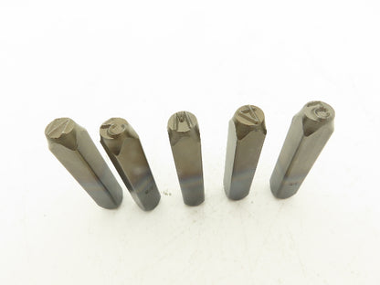 CH Hanson 43Y654 Steel Letter & Number Stamp Punch Set 3/8" Character A-Z