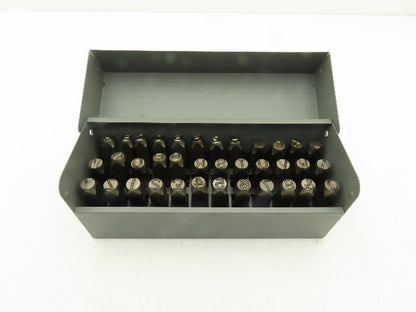 CH Hanson 43Y654 Steel Letter & Number Stamp Punch Set 3/8" Character A-Z