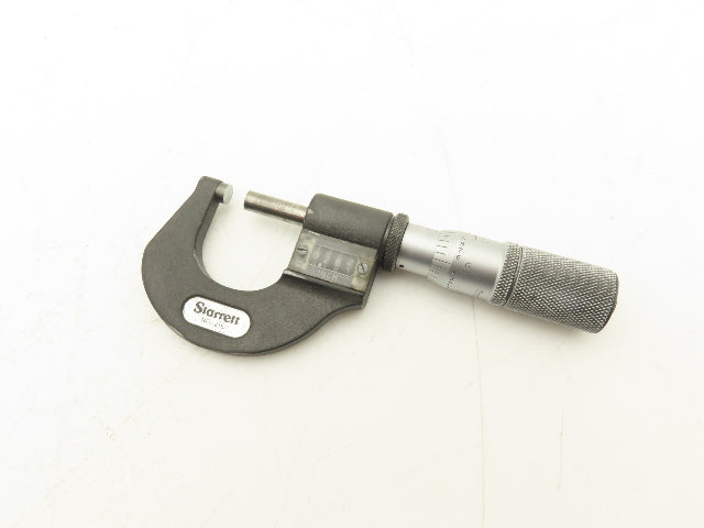 Starrett 216 Mechanical Digit Counter Micrometer 0-1" Range .0001"