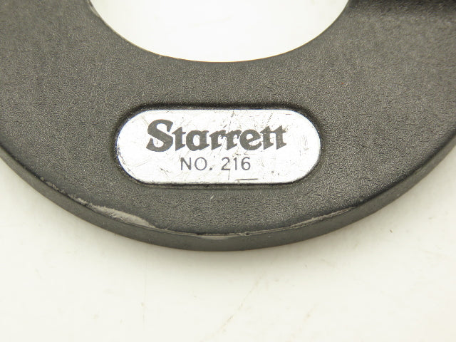 Starrett 216 Mechanical Digit Counter Micrometer 0-1" Range .0001"