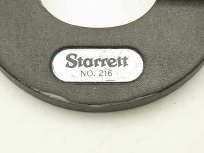 Starrett 216 Mechanical Digit Counter Micrometer 0-1" Range .0001"