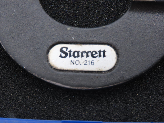 Starrett 216 Mechanical Digit Counter Micrometer 0-1" Range .0001"