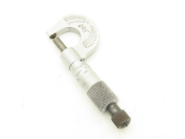 Starrett 576 Outside Micrometer 0-1/2" Range .001" Round Anvil Ratchet Stop