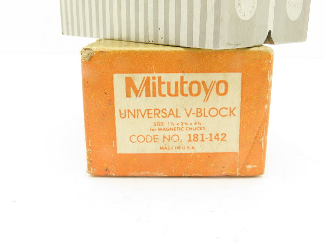 Mitutoyo 181-142 Universal Precision Steel V Block Tool 1-7/8 X 2-3/8 X 4-3/8"