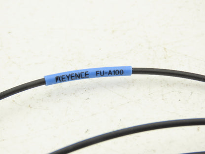 Keyence FU-A100 Fiber Optic Thrubeam Sensor Kit 100mm