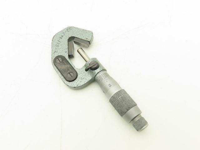 Brown & Sharpe 599-175-2 V-Anvil Micrometer 0.2-0.8" Range 3-Flute .0001"