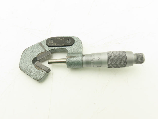 Brown & Sharpe 599-175-2 V-Anvil Micrometer 0.2-0.8" Range 3-Flute .0001"